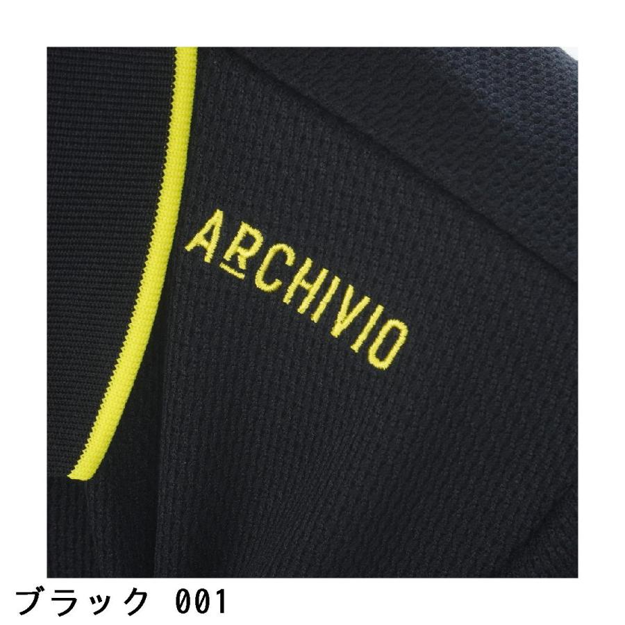 アルチビオ archivio 配色サーマル 半袖ポロシャツの画像