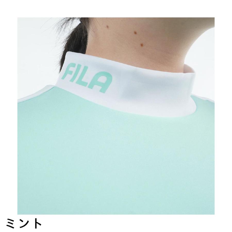 フィラ FILA モックネック ロゴ ドルマンスリーブワンピース レディス_13