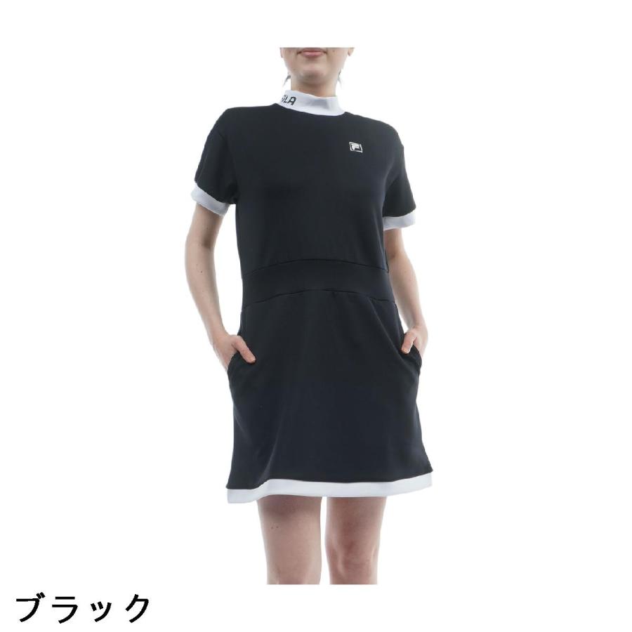 フィラ FILA モックネック ロゴ ドルマンスリーブワンピース レディス_1