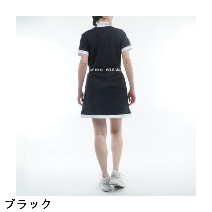 フィラ FILA モックネック ロゴ ドルマンスリーブワンピース レディス_5