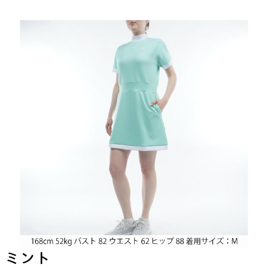 フィラ FILA モックネック ロゴ ドルマンスリーブワンピース レディス_6