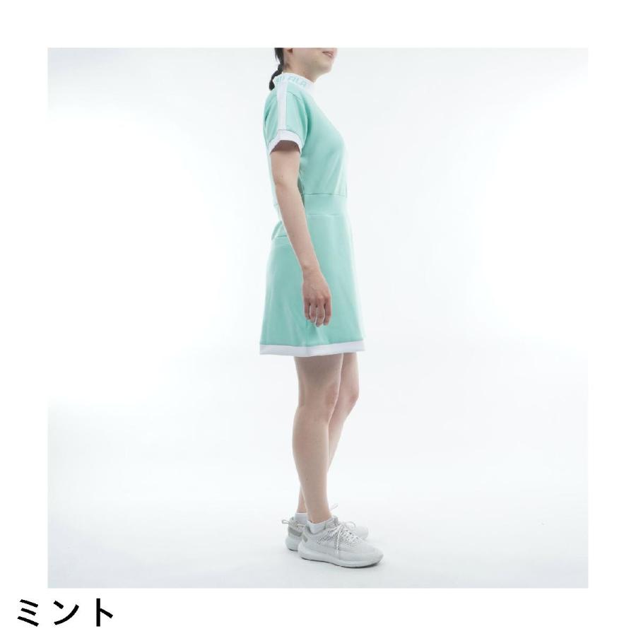 フィラ FILA モックネック ロゴ ドルマンスリーブワンピース レディス_9
