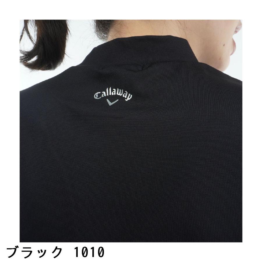 キャロウェイゴルフ Callaway Golf ストレッチ ラインストーン付き 半袖モックネックシャツ レディスの画像