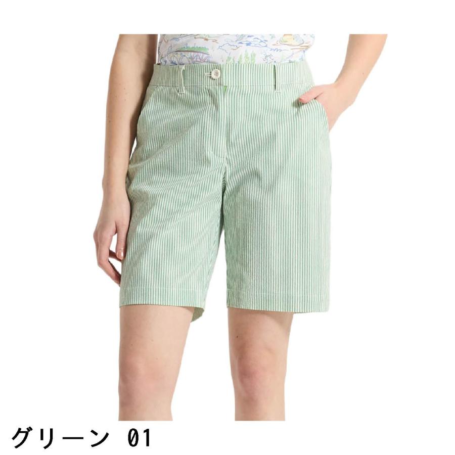 マンシングウェア Munsingwear ストレッチ シアサッカーハーフパンツ レディスの画像
