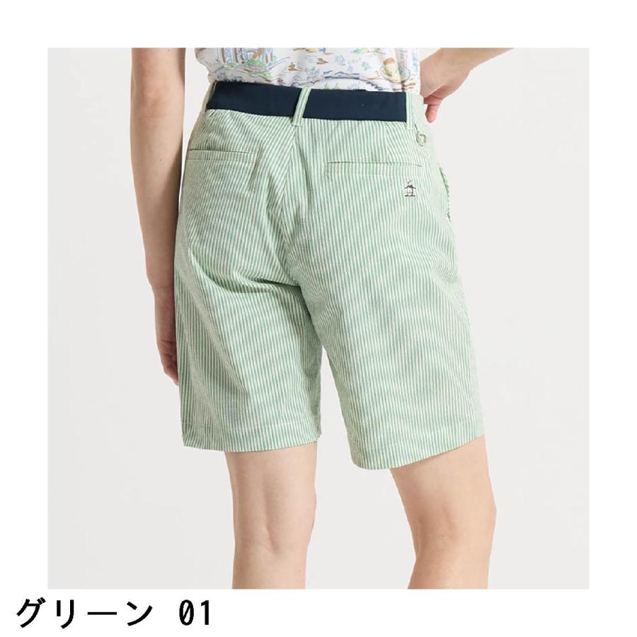 マンシングウェア Munsingwear ストレッチ シアサッカーハーフパンツ レディスの画像