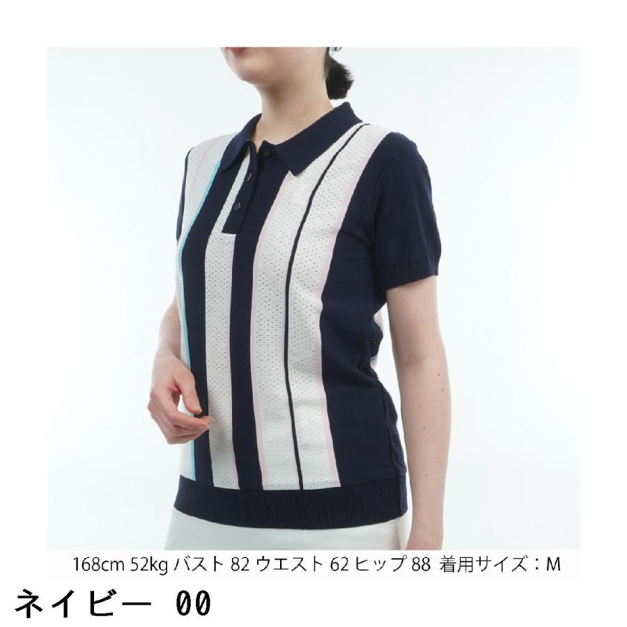 マンシングウェア Munsingwear ニット半袖ポロシャツ レディス_11