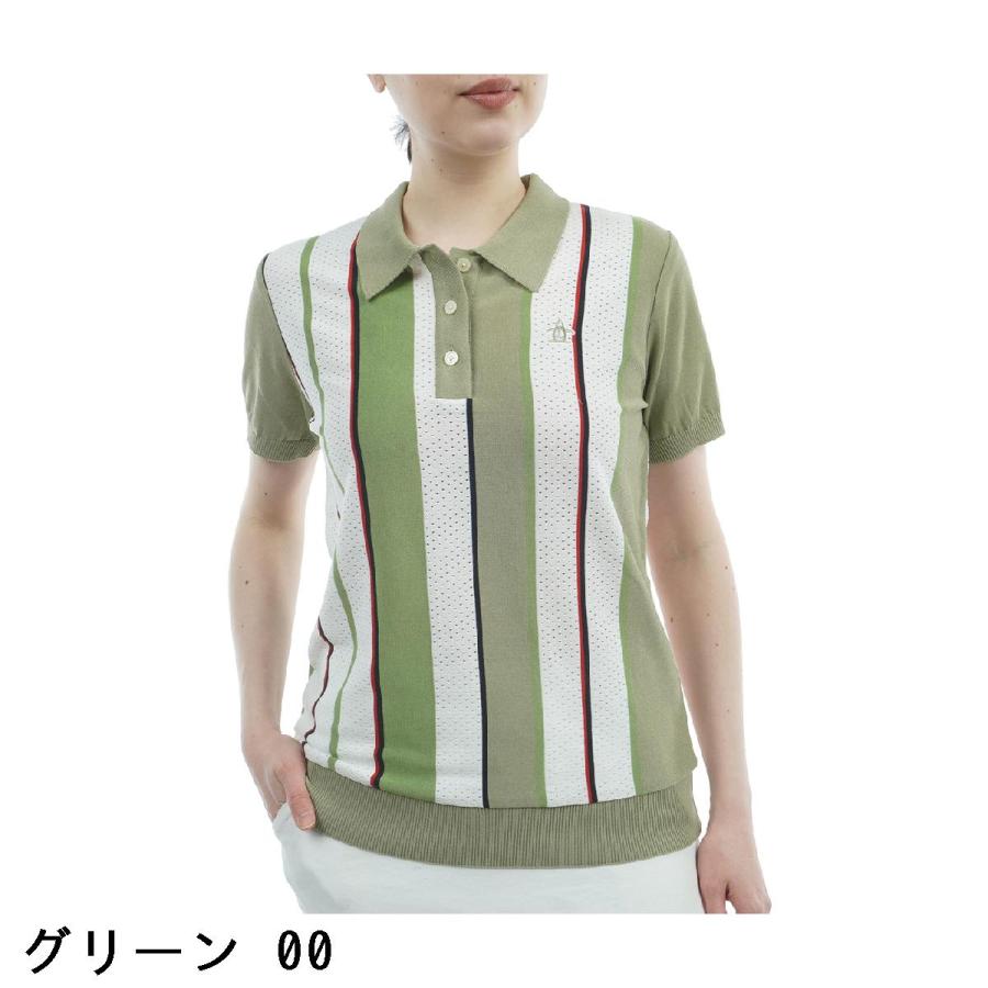 マンシングウェア Munsingwear ニット半袖ポロシャツ レディス_1