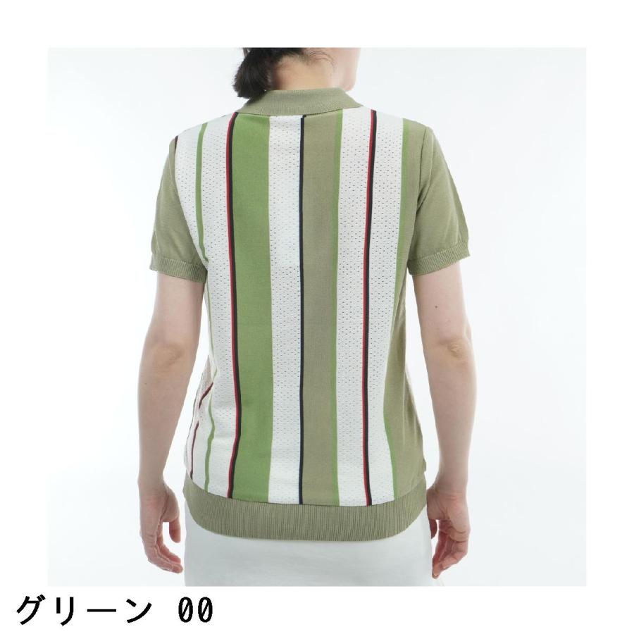 マンシングウェア Munsingwear ニット半袖ポロシャツ レディス_5