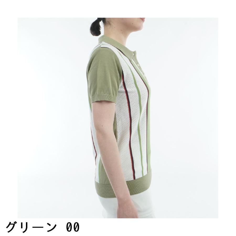 マンシングウェア Munsingwear ニット半袖ポロシャツ レディス_6