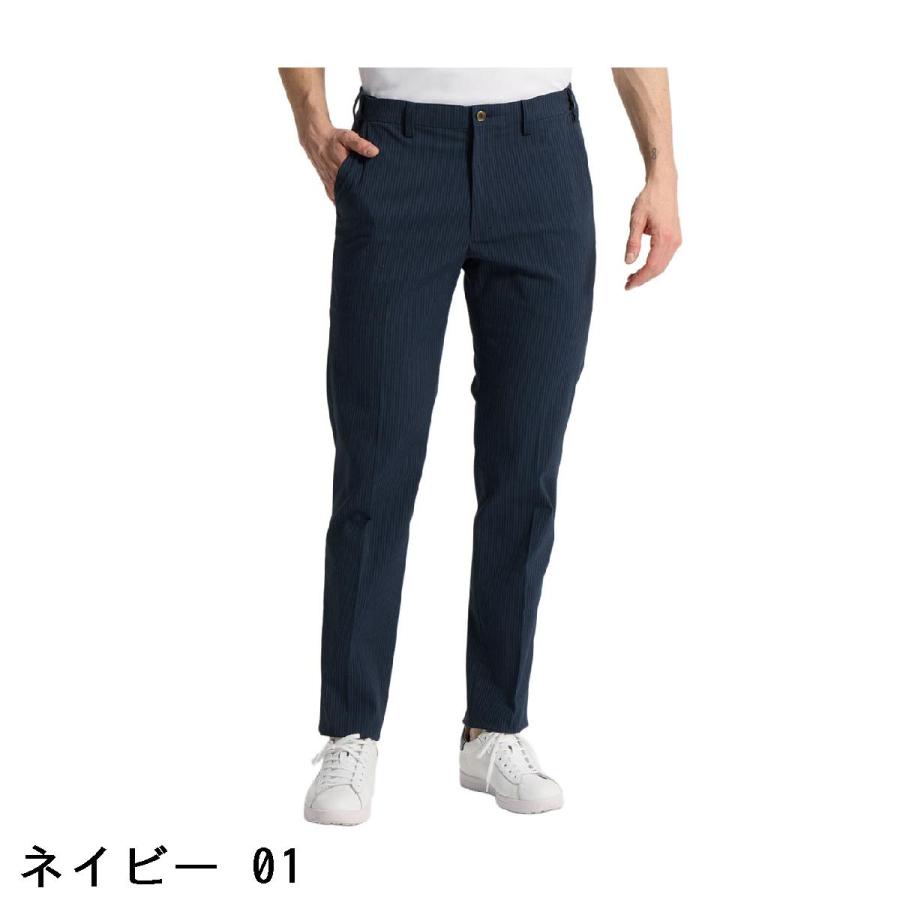 マンシングウェア Munsingwear ストレッチ シアサッカーウエストフリーロングパンツ_2