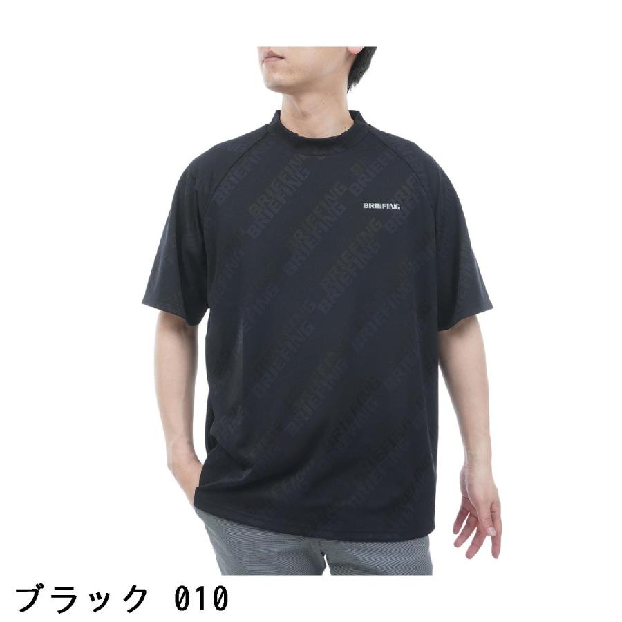 BRIEFING GOLF ブリーフィングゴルフハイネック半袖シャツ ブラックⓂ BRIEFING GOLF（ブリーフィングゴルフ） ブリーフィング BRIEFING ミニ