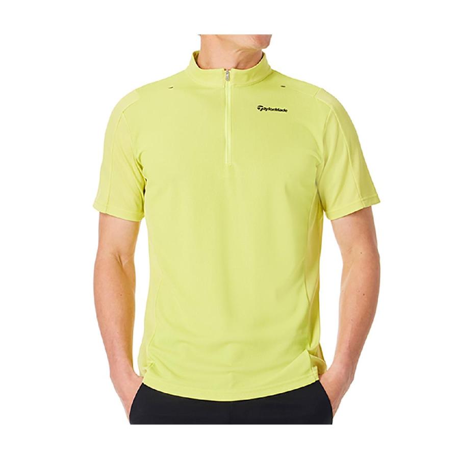 テイラーメイド T-ICE T-AIR クール ジップドモックネック 半袖シャツ TaylorMade（テーラーメイド） ストレッチ T-ICE T-AIR ソークール