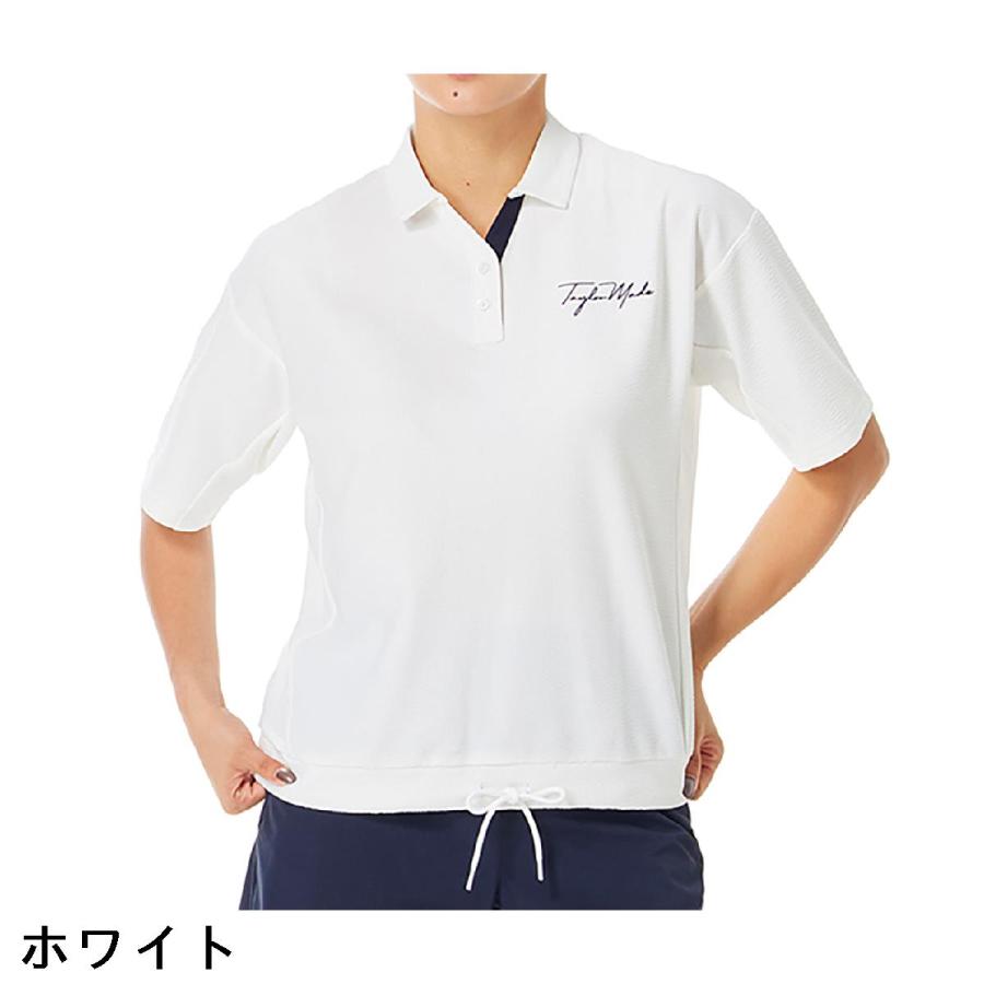 テーラーメイド Taylor Made ストレッチ リラックスシアサッカー半袖ポロシャツ レディスの画像
