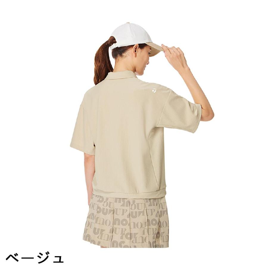 テーラーメイド Taylor Made ストレッチ リラックスシアサッカー半袖ポロシャツ レディスの画像