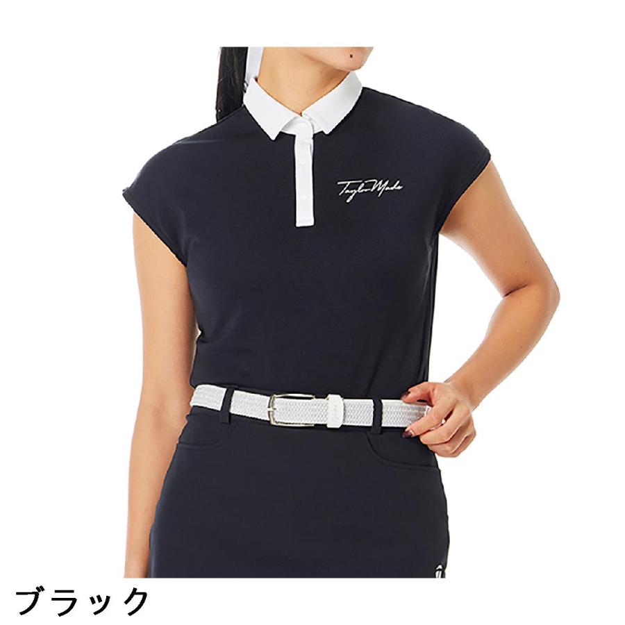 テーラーメイド Taylor Made ストレッチ T-ICE キャップスリーブポロシャツ レディスの画像