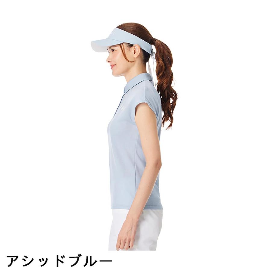 テーラーメイド Taylor Made ストレッチ T-ICE キャップスリーブポロシャツ レディスの画像