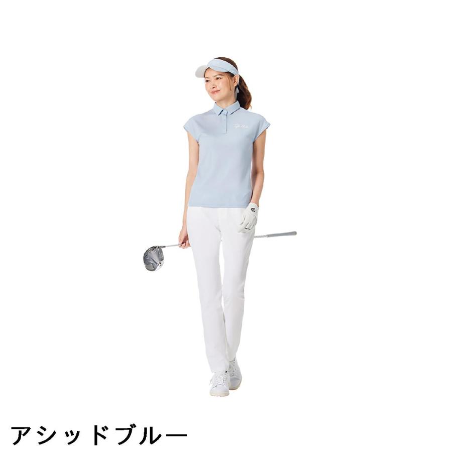 テーラーメイド Taylor Made ストレッチ T-ICE キャップスリーブポロシャツ レディスの画像