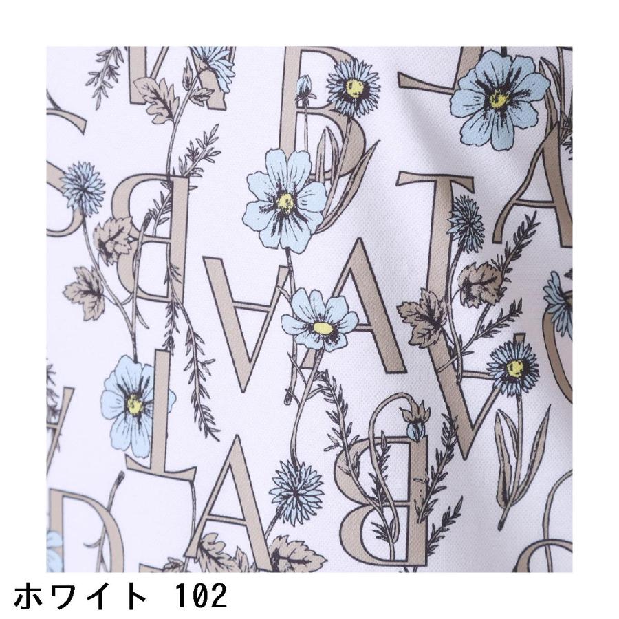 アダバットストリーム ADABAT STREAM ストレッチ 吸水速乾 フラワータイポ モックネック半袖Tシャツ レディス_9