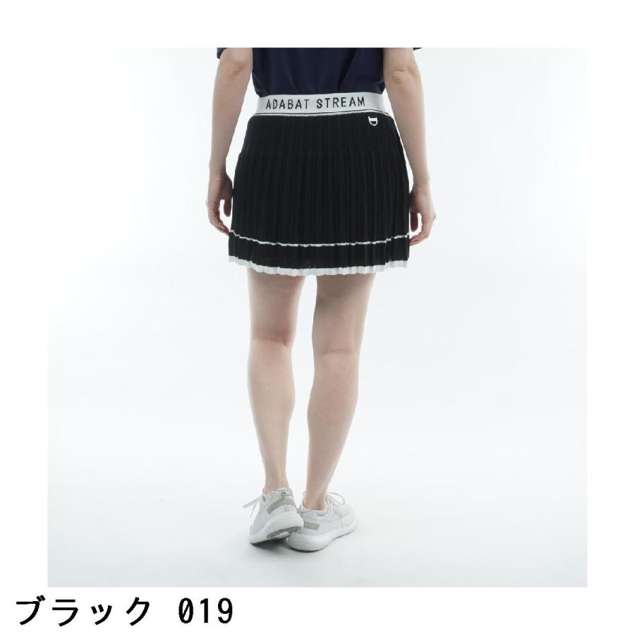 アダバットストリーム ADABAT STREAM ラインニット プリーツスカート 