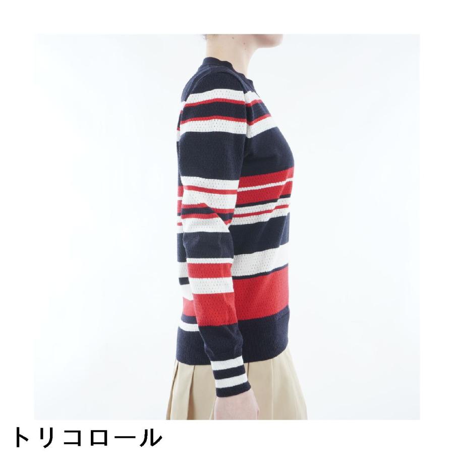 新品 トミーヒルフィガー トリコロールラインクルーネックセーター ネイビー TOMMY HILFIGER（トミー・ヒルフィガー） トミー ヒルフィガー ゴルフ