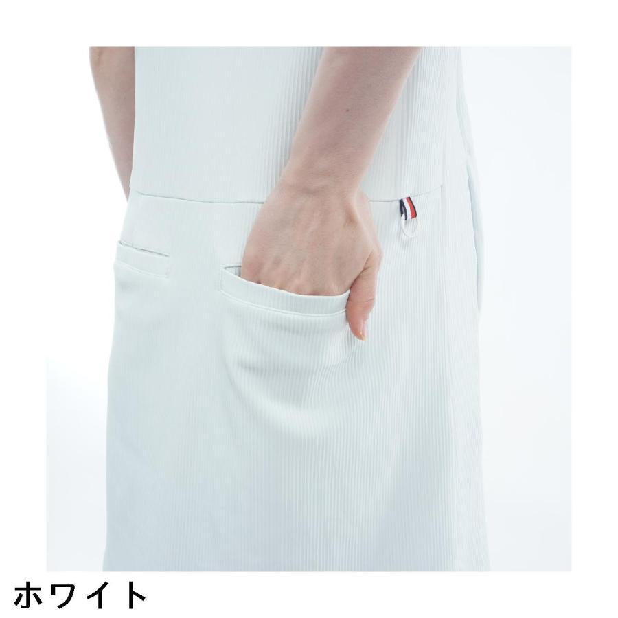 最新作 トミーヒルフィガーゴルフ ワンピース モックネック ホワイト ストレッチ TOMMY HILFIGER（トミー・ヒルフィガー） トミー ヒルフィガー ゴルフ