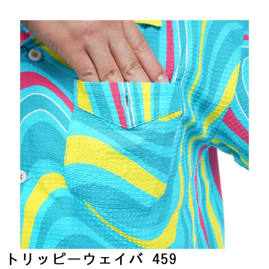 LOUDMOUTH（ラウドマウスゴルフ） Loud Mouth Golf ニットサッカー開襟