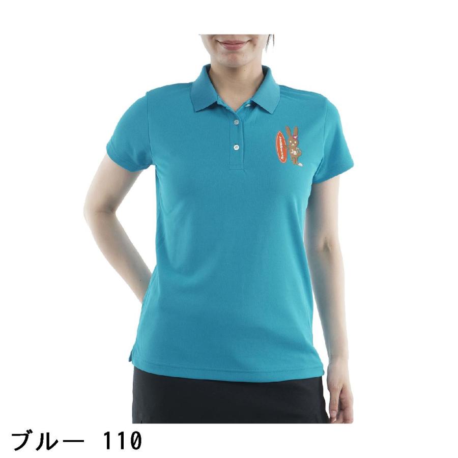 i886♪ Jack Bunny!! 新品　レディース　半袖ポロシャツ　サイズ0 Jack Bunny!!（ジャックバニー） ASEIYARN 半袖ポロシャツ レディス