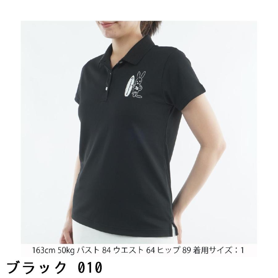 i886♪ Jack Bunny!! 新品　レディース　半袖ポロシャツ　サイズ0 Jack Bunny!!（ジャックバニー） ASEIYARN 半袖ポロシャツ レディス