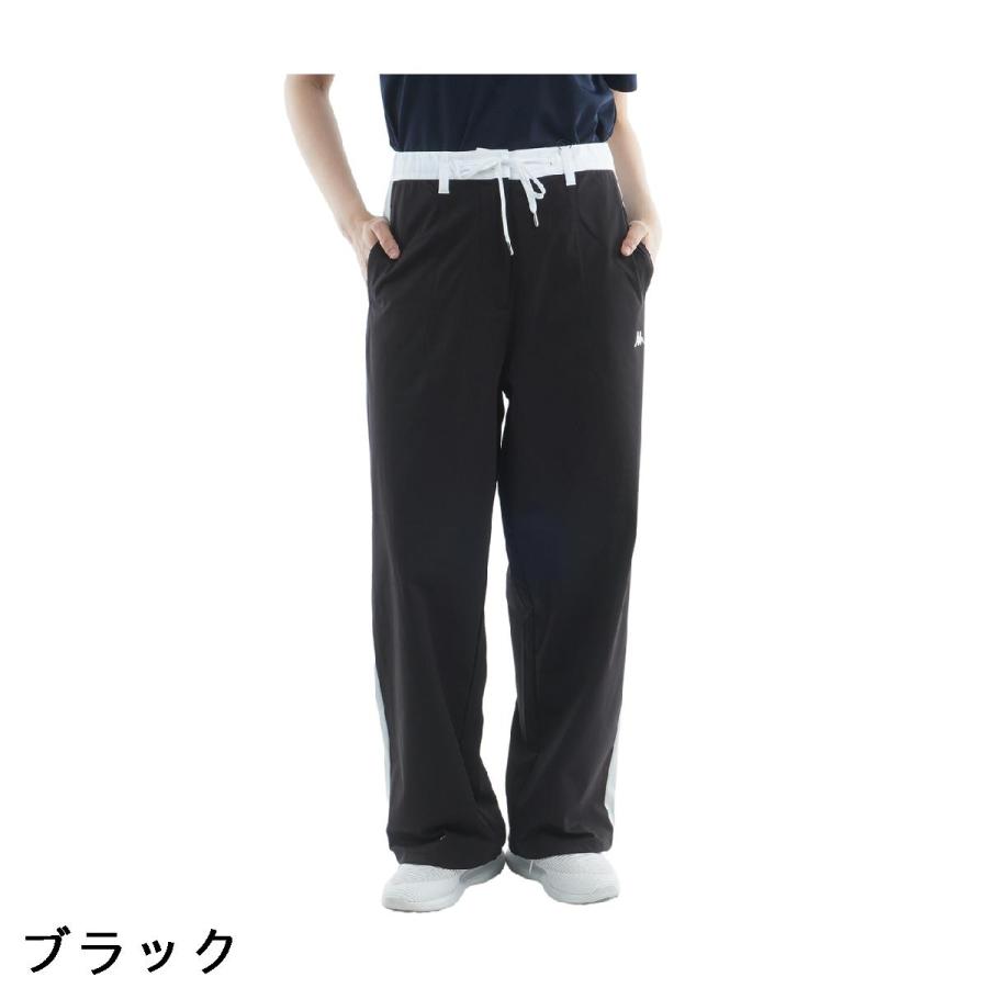 カッパ Kappa ストレッチ 裾ドローコードワイドパンツ レディスの画像