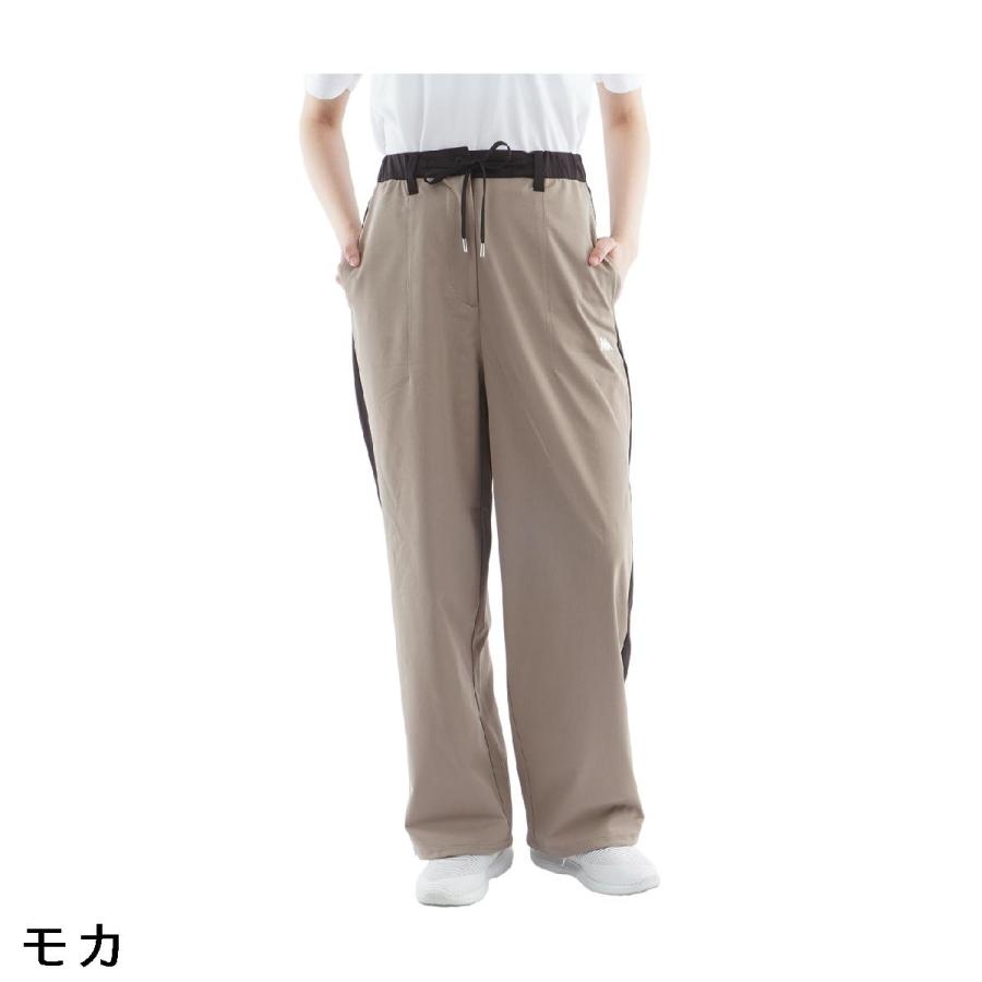カッパ Kappa ストレッチ 裾ドローコードワイドパンツ レディスの画像