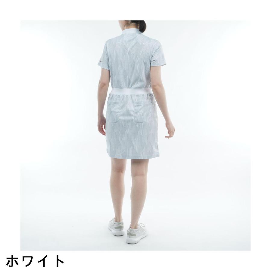 【新品タグ付❤️】カッパ ゴルフウエア ワンピース 白 UV80 ストレッチ L Kappa（カッパ） ワンピース ゴルフウェア レディース 春夏 レディス