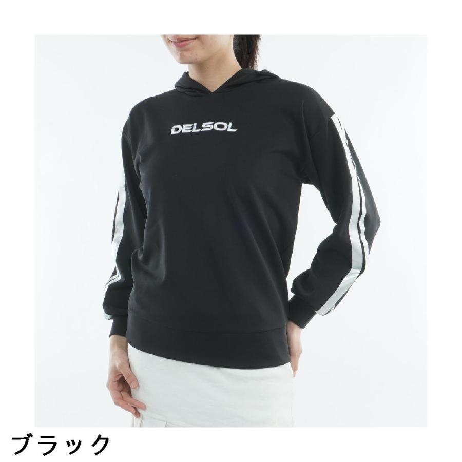 デルソルゴルフ DELSOL GOLF サテンライン フーディー＆スカート