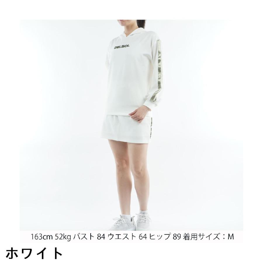 デルソルゴルフ DELSOL GOLF サテンライン フーディー＆スカート