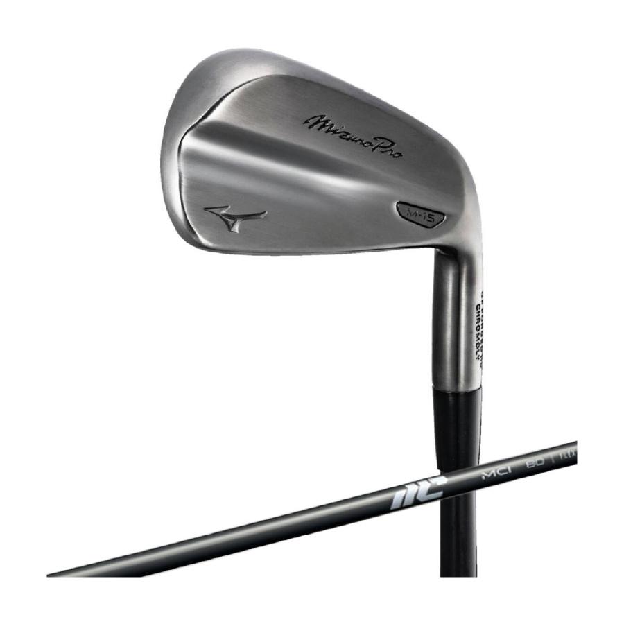 ミズノ Mizuno Pro M-15 アイアン(6本セット) グレーIP仕上げ MCI 80  シャフト：MCI 80の画像