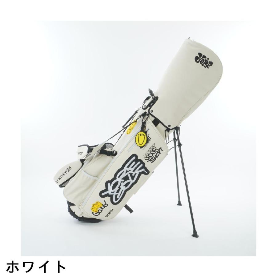 YORF キャディバック ホワイト ヨルフ YORF スタンドキャディバッグ : GDOゴルフショップ Yahoo!店