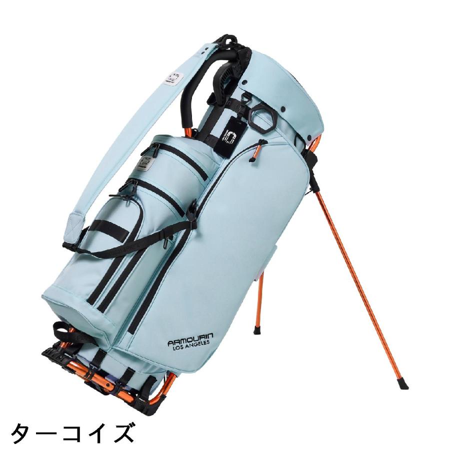 寶GG-273 アンダーアーマーのキャディバッグ 4.9㎏ 内口径26㎝ アーマーイン ARMOURIN PRO MODEL 9.0 ORANGE FRAME スタンドキャディ
