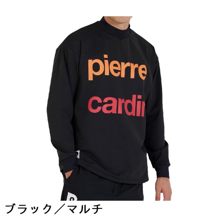 ピエールカルダンゴルフ pierre cardin golf ロゴデザイン 長袖モック