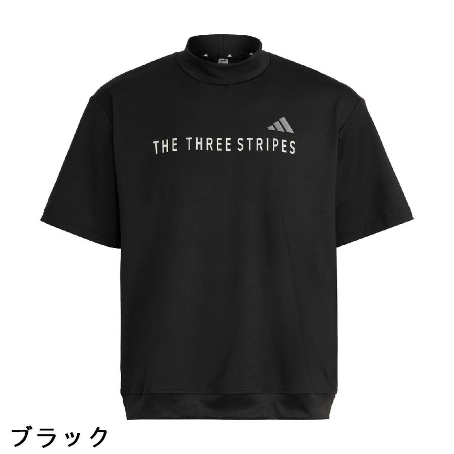 adidas（アディダス） モックネック半袖シャツ : GDOゴルフショップ