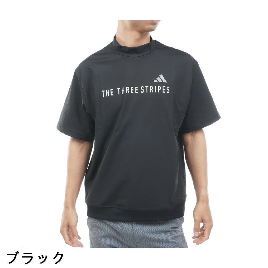 adidas（アディダス） モックネック半袖シャツ : GDOゴルフショップ