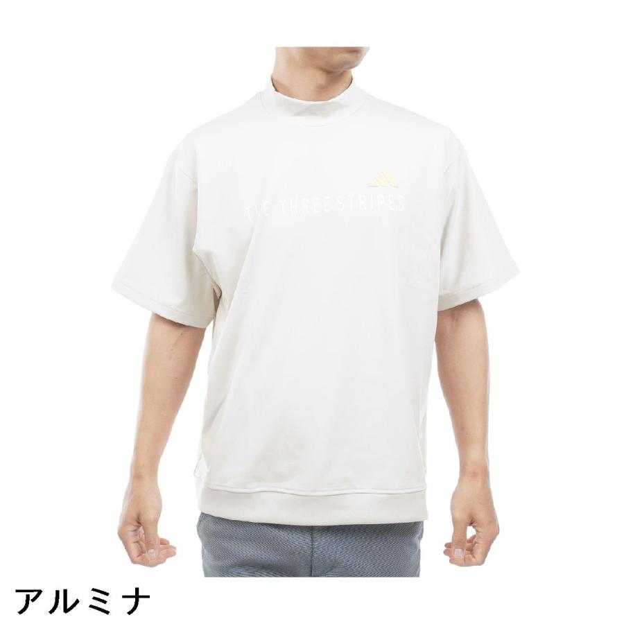 新品　LPFG スカルモチーフ　モックネック 半袖シャツ ホワイト　サイズM adidas（アディダス） モックネック半袖シャツ : GDOゴルフショップ