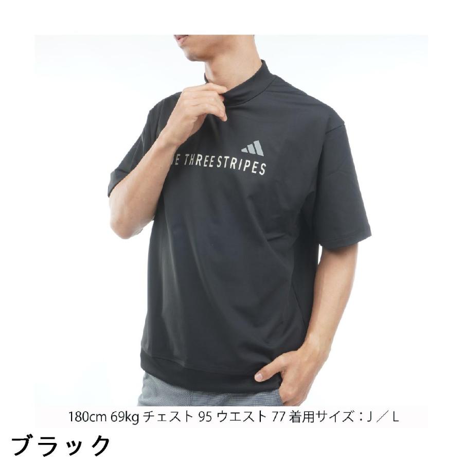 adidas（アディダス） モックネック半袖シャツ : GDOゴルフショップ