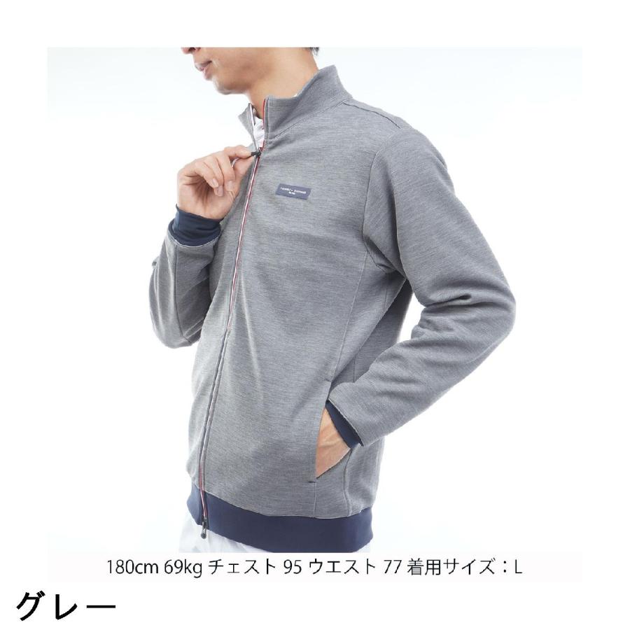 トミーヒルフィガーゴルフ ダブルジップ ジャケット 日本製 グレー Mサイズ TOMMY HILFIGER（トミー・ヒルフィガー） トミー ヒルフィガー ゴルフ