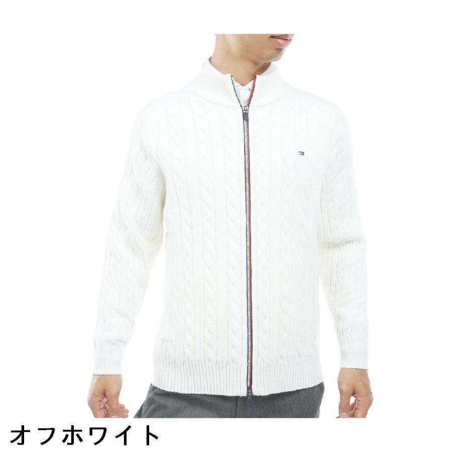 【未使用・タグ付】トミーヒルフィガーゴルフ　ニットジャケット　ブルゾン　総柄　L TOMMY HILFIGER（トミー・ヒルフィガー） トミー ヒルフィガー ゴルフ
