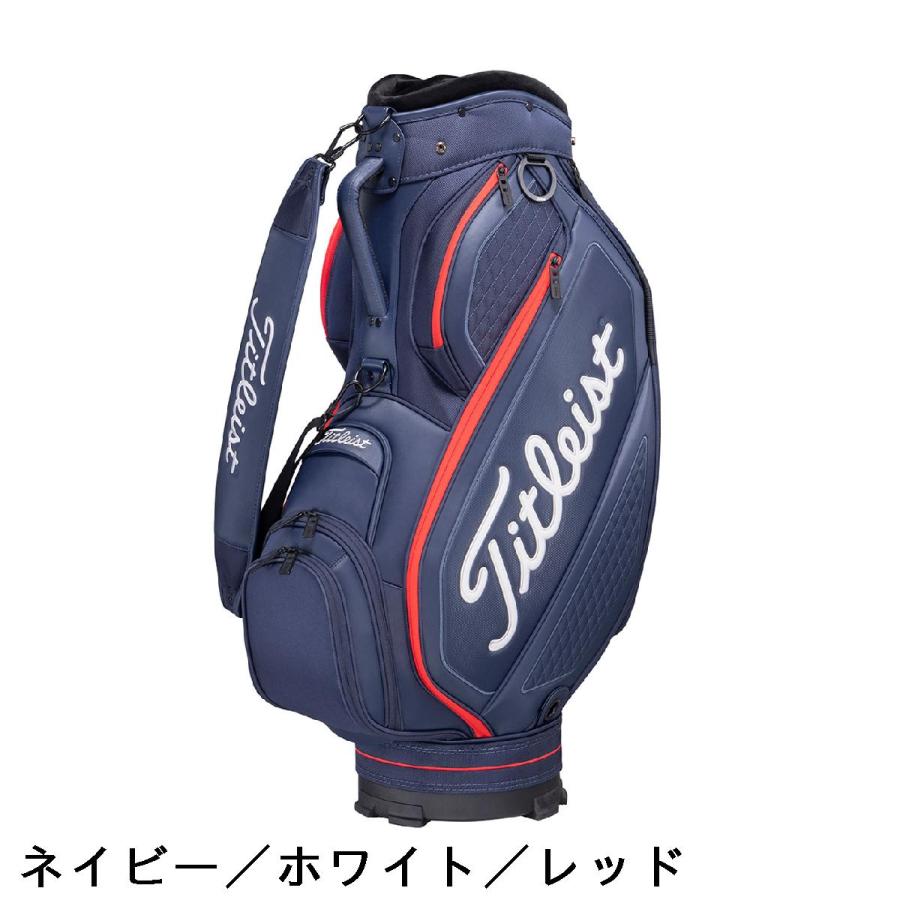 Titleist タイトリスト　キャディバッグ　軽量　ゴルフバッグ　ネイビー Titleist（タイトリスト） 限定ミッドサイズキャディバッグ : GDO