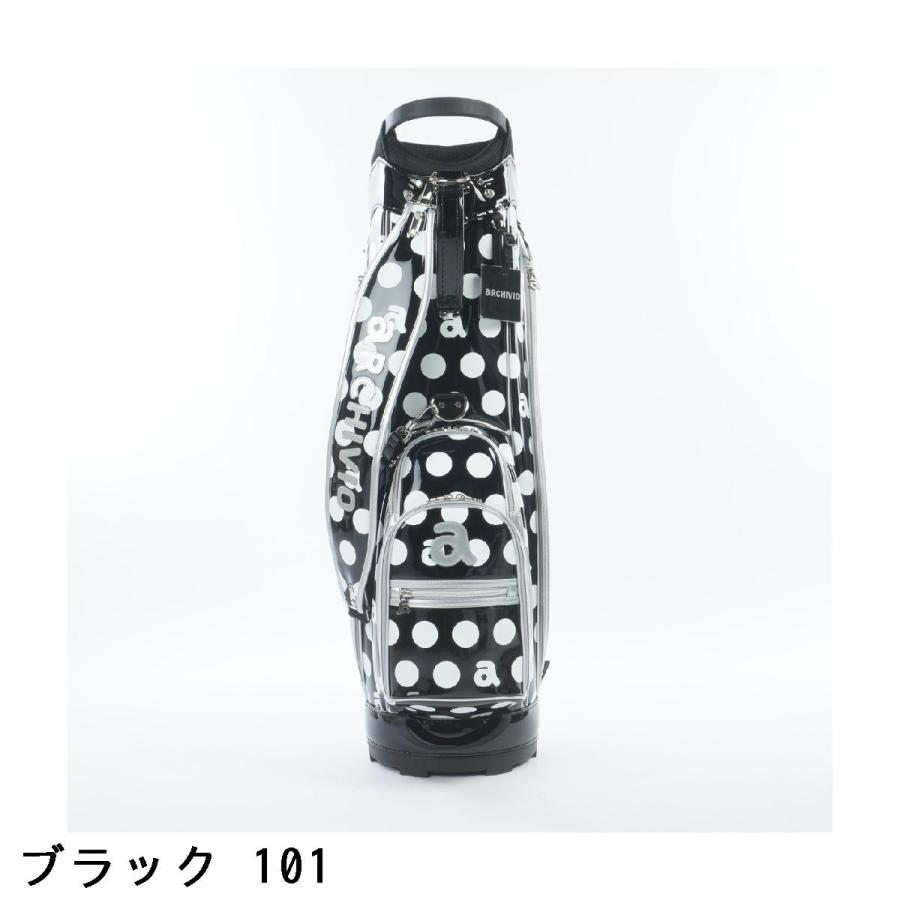 archivio（アルチビオ） モノトーンドット柄キャディバッグ レディス