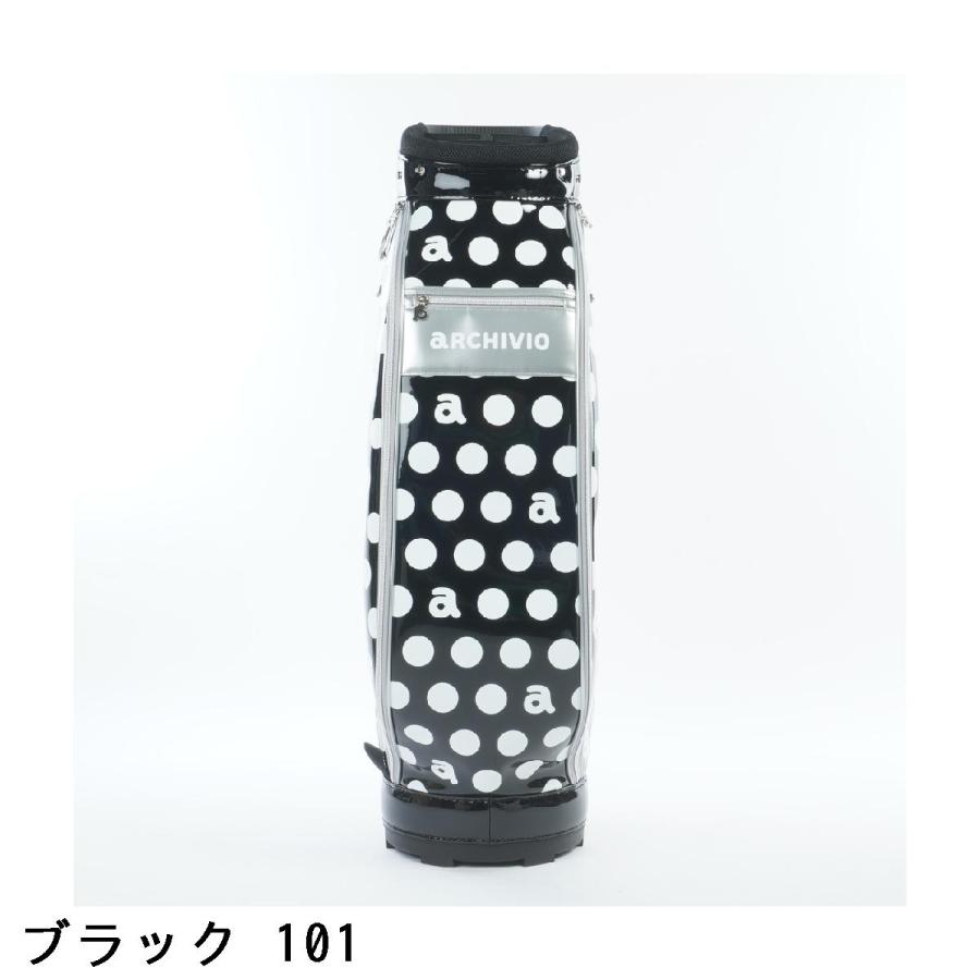 archivio（アルチビオ） モノトーンドット柄キャディバッグ レディス