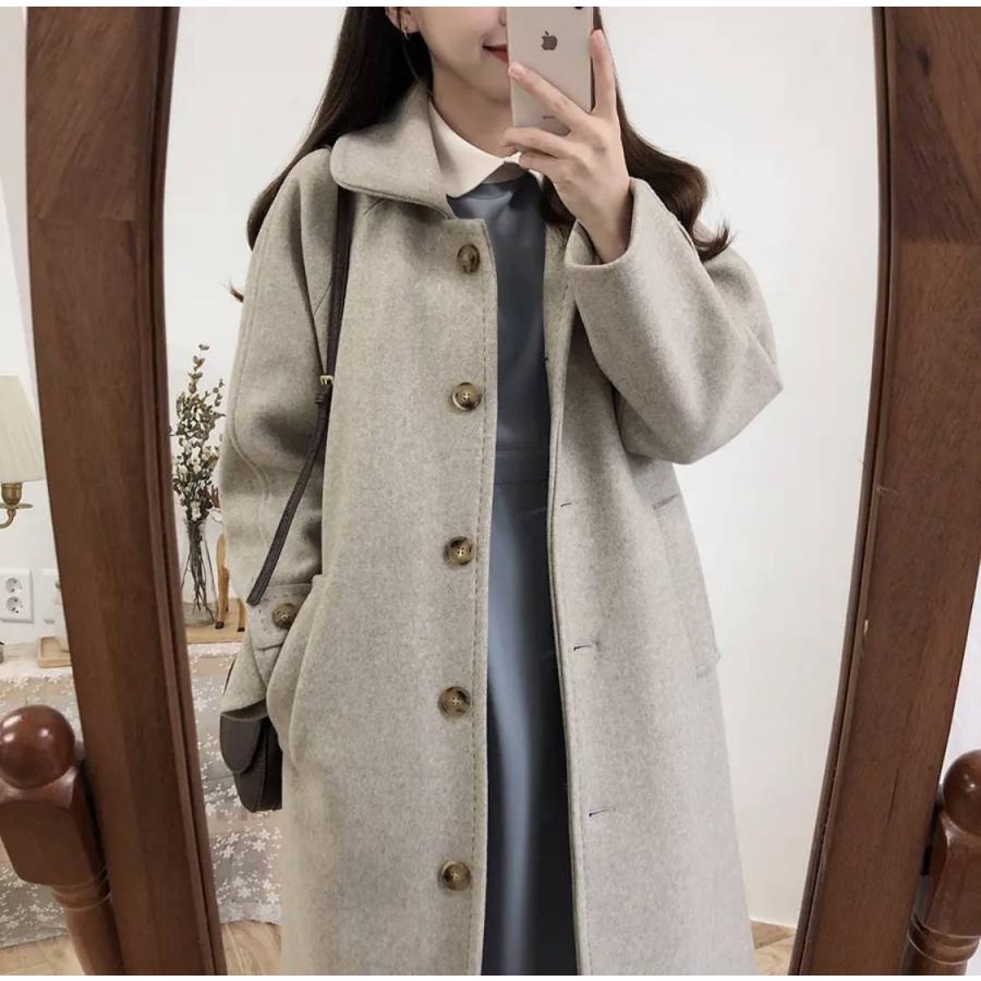 愛用 ワンピース 秋 襟 レトロ スカート シンプル ガーリー フェミニン 上品 ロングワンピース Www Hallifornia Se