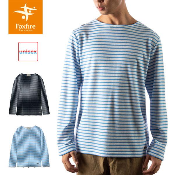 注目ショップ ブランドのギフト フォックスファイヤー Foxfire Tsボーダーティー Ts Border Tee ユニセックス メンズ レディース Tシャツ ボーダー 長袖 アウトドア Fox East Wind Jp