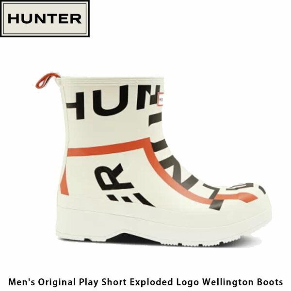 ハンター Hunter メンズ レインブーツ Mens Original Play Short Exploded Logo Wellington Boots 長靴 梅雨 防水 Mfs90exl 国内正規品 Www Wearefromdust Org