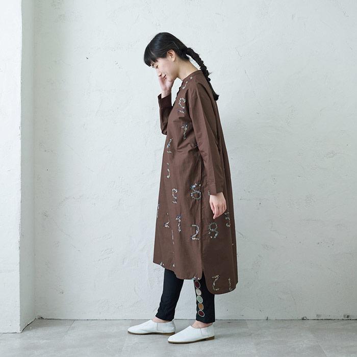 Emago刺繍入りアイボリー花柄長袖ワンピース 楽天市場】総柄刺繍ワンピース emago レディース トップス 長袖